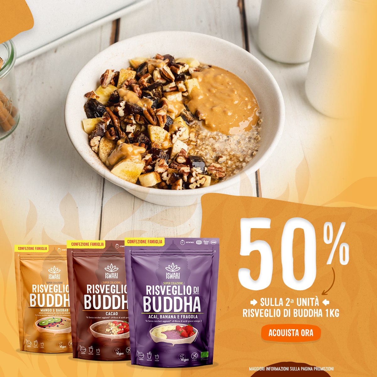 50% sulla 2ª unità Risveglio di Buddha 1kg